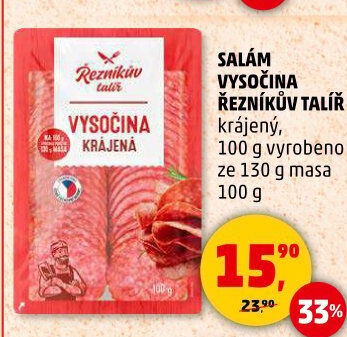 Salám Vysočina Řezníkův talíř