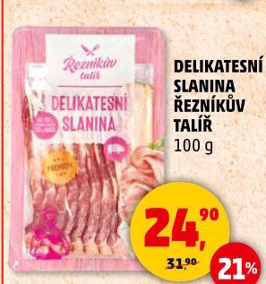Slanina delikatesní Řezníkův talíř