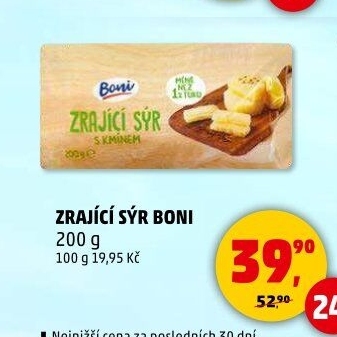 Sýr zrající s kmínem Boni
