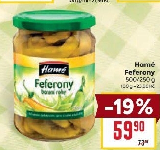 Feferony beraní rohy Hamé