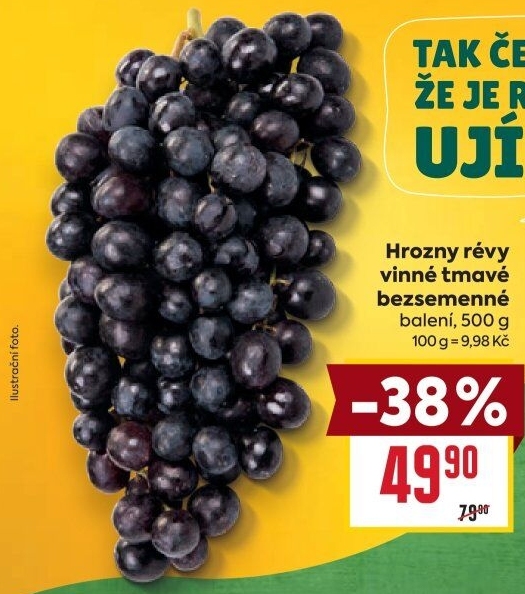 Hrozny tmavé bezsemenné