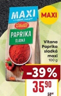 Koření Paprika sladká Vitana