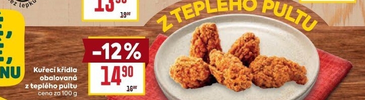 Kuřecí křídla obalovaná