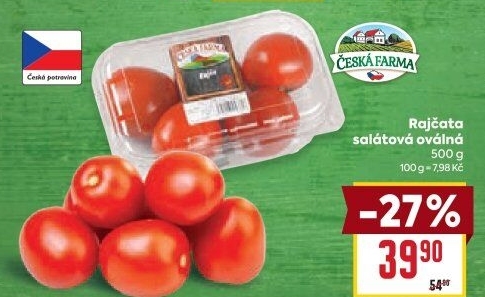 Rajčata oválná Česká farma