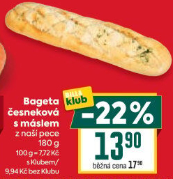 Bageta česneková