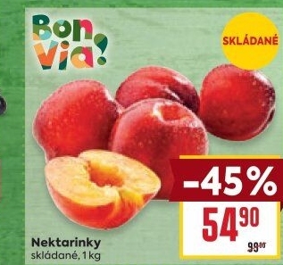 Nektarinky Billa Bonvia