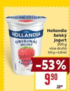 Ochucený jogurt selský Hollandia