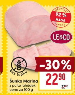 Šunka Marina nejvyšší jakosti LE&