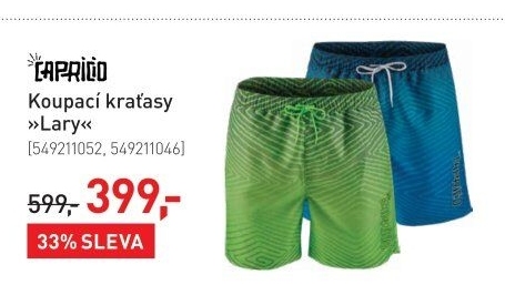 Pánské koupací šortky - kraťasy Capricio