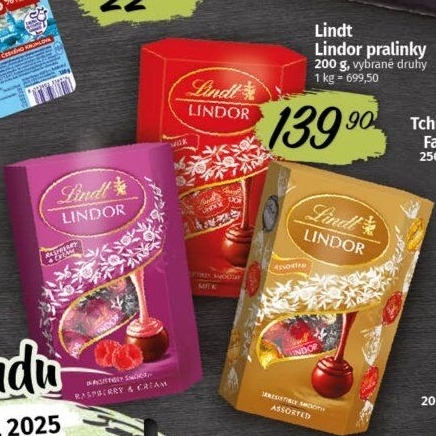 Bonboniéra Pralinky Lindor Lindt