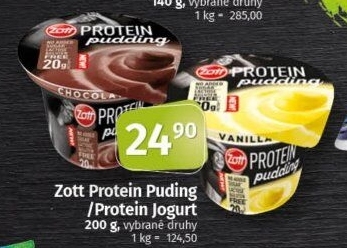 Dezert pudink protein Zott