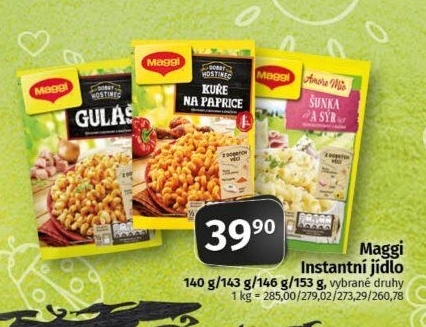 Instantní jídla Maggi