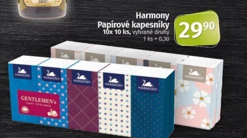 Kapesníčky papírové Harmony
