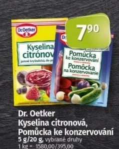 Kyselina citronová Dr. Oetker
