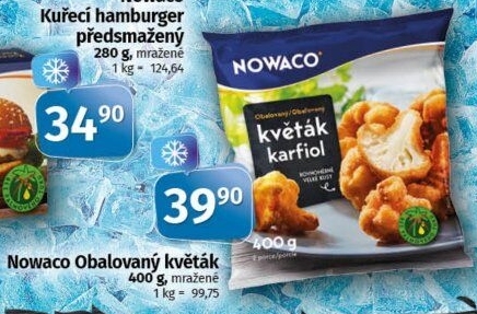 Obalovaný květák mražený Nowaco