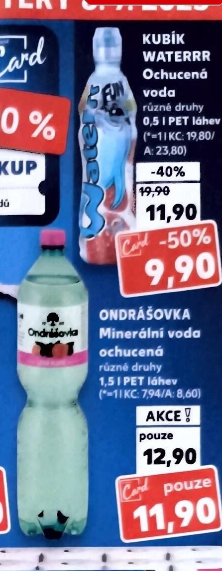 ONDRÁŠOVKA Minerální voda ochucená