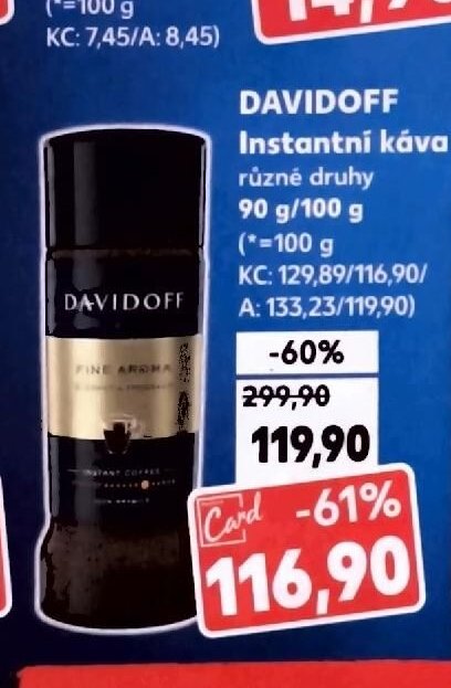 DAVIDOFF Instantní káva