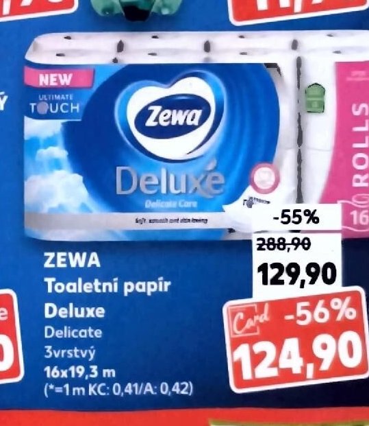 ZEWA Toaletní papír Deluxe Delicate