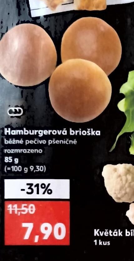 Hamburgerová brioška
