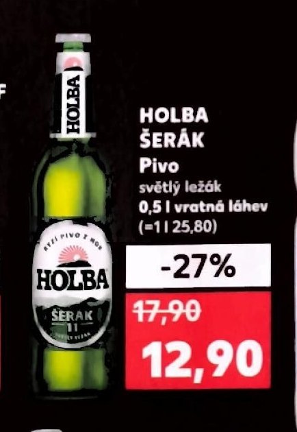 HOLBA ŠERÁK pivo