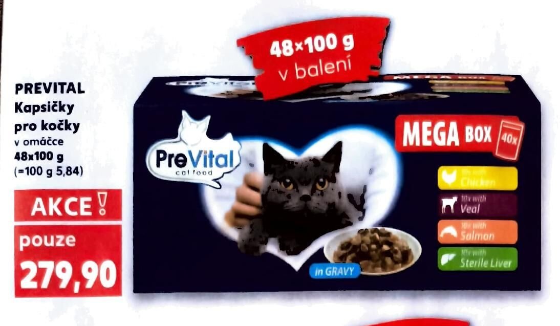 PREVITAL Kapsičky pro kočky