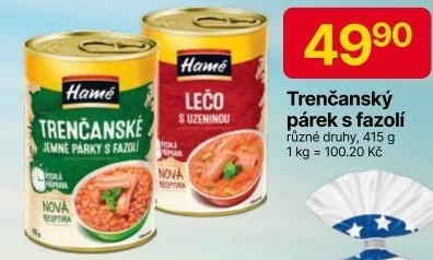 Hotová jídla Hamé - konzerva