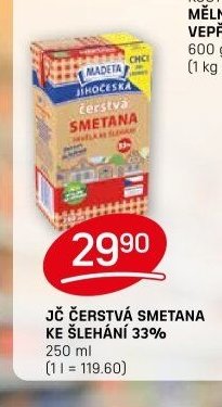 JČ ČERSTVÁ SMETANA KE ŠLEHÁNÍ 33%