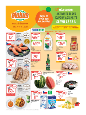 akční leták Globus 2.7.2025-8.7.2025