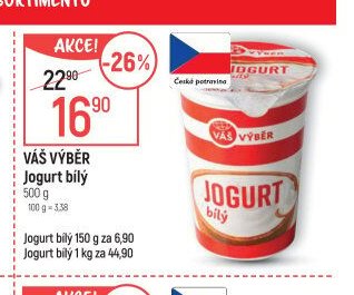 Váš Výběr Jogurt bílý 500 g