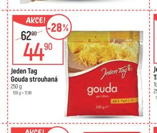 Jeden Tag Gouda strouhaná 250 g