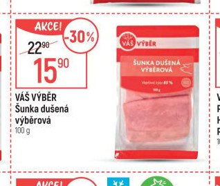 Váš Výběr Šunka dušená výběrová 100 g
