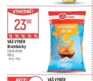 Váš výběr Brambůrky solené