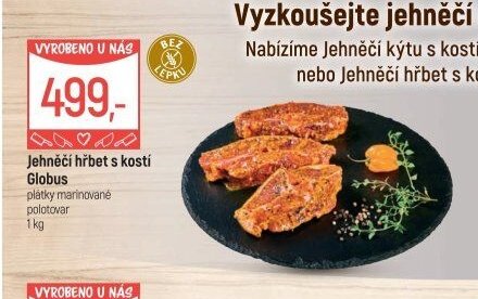 Jehněčí hřbet s kostí Globus