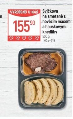 Svíčková na smetaně s hovězím masem a houskovými knedlíky