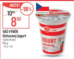 Jogurt krémový ochucený Váš Výběr