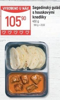 Segedinský guláš s knedlíkem Globus