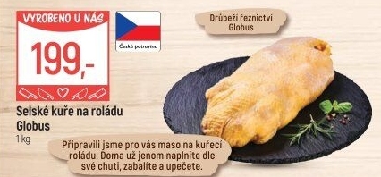 Selské kuře na roládu Globus