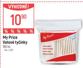 Vatové tyčinky My Price