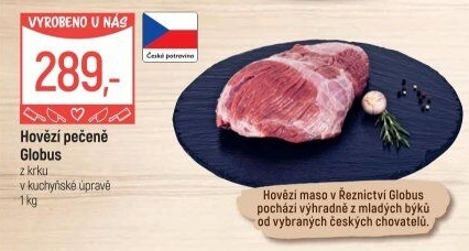 Hovězí pečeně z krku Globus