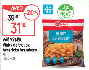 Hranolky vlnky mražené Váš Výběr