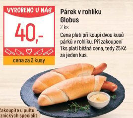 Párek v rohlíku Globus