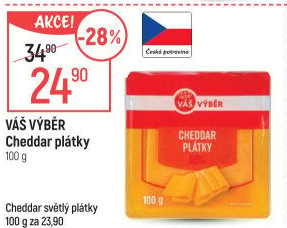 Sýr Cheddar Váš Výběr