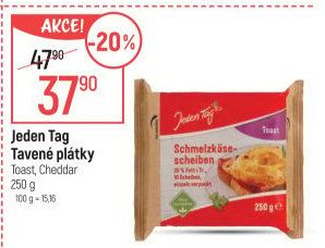 Sýr tavený plátky Jeden Tag