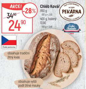 Chléb Kovář Globus