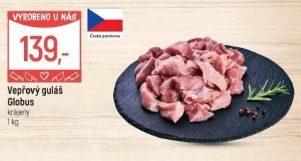 Maso na guláš vepřové Globus