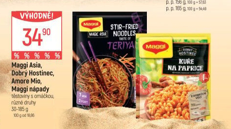 Nudle z pánve Maggi Nápady