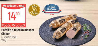 Paštika s telecím masem Játrovka Globus