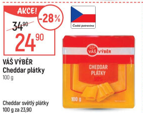 Sýr Cheddar Váš Výběr