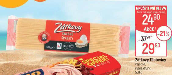 Těstoviny vaječné Zátkovy