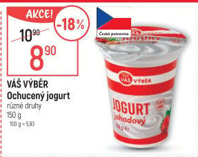 Jogurt krémový ochucený Váš Výběr
